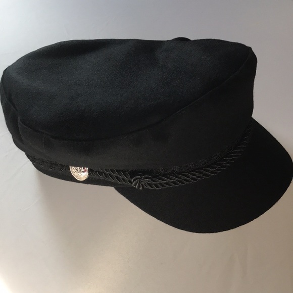 New! Black Newsboy Cap - Picture 7 of 8